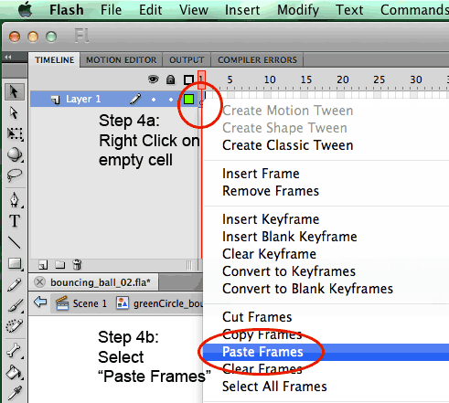 How to move entire Flash animation on stage