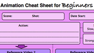 animation cheat sheet for beginners