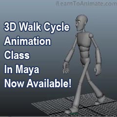 3d Walk Cycle Animation Class In Maya