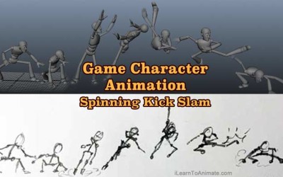 Game Character Animation Process – Spinning Kick Slam